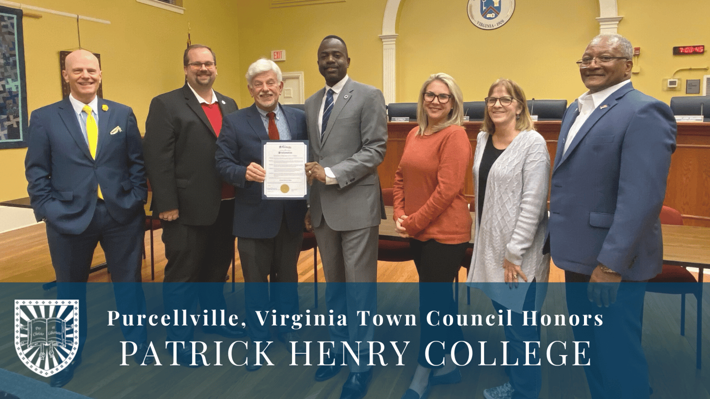 The mayor of Purcellville, VA, recognizes PHC in a recent proclamation